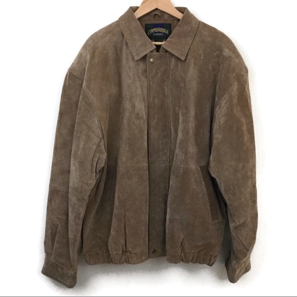 100% Suede Leather CAMBRIDGE Bomber Jacket! - Picture 4 of 8